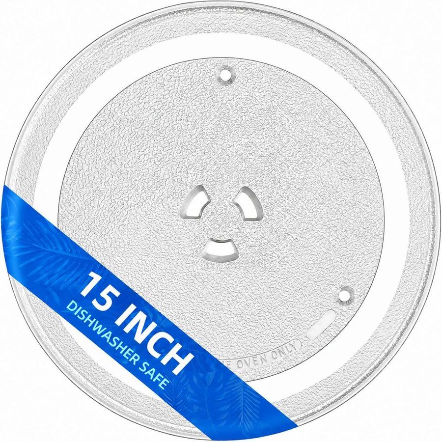 3-lug style microwave glass turntable plate, 380 mm
