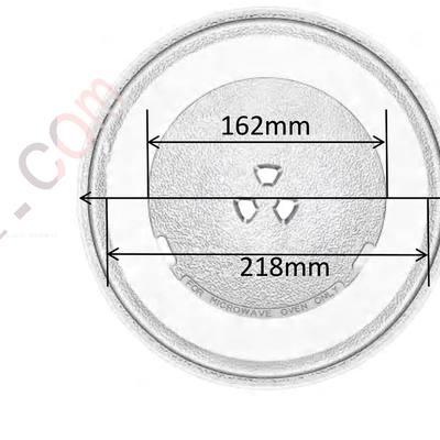 Dimension drawing of Y-Type Glass Turntable Ø 255 mm