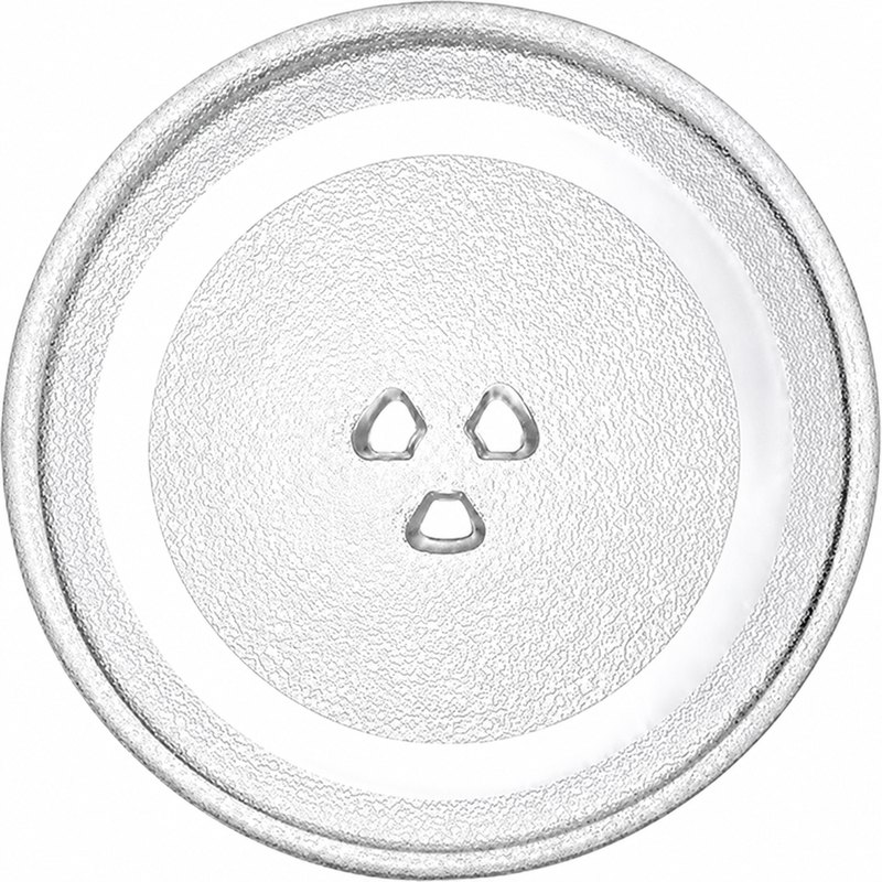 Samsung-style 3-lug coupler microwave glass turntable plate