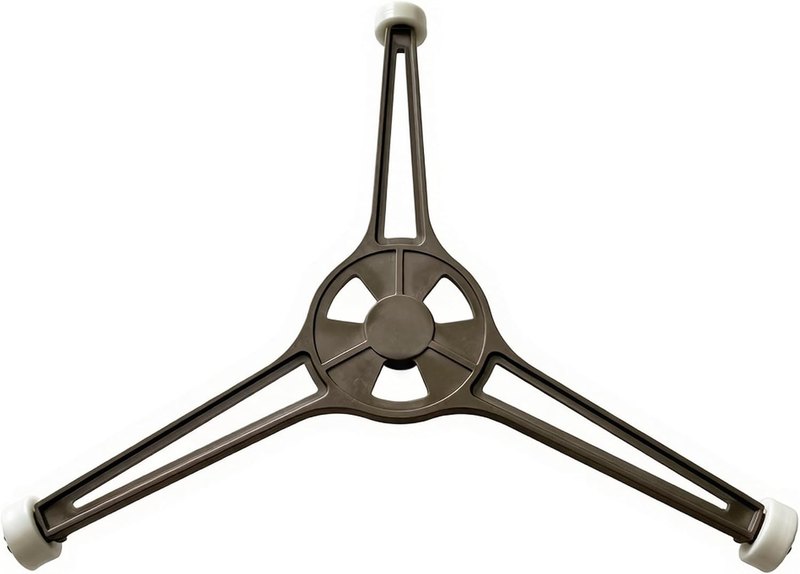 Triangle microwave turntable roller support